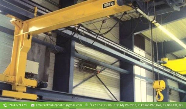 thiết kế thi công cầu trục áp tường tại TP. Hồ Chí Minh